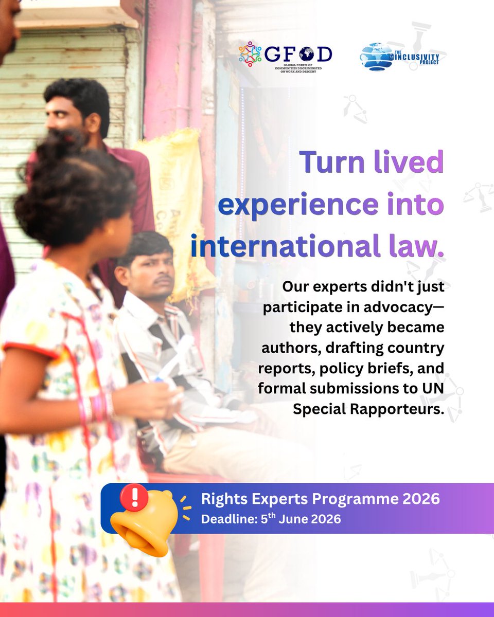the_inclusivity's tweet photo. 💪 Join a network that actually stays with you and supports your long-term fight against systemic discrimination.

👉 Apply now and submit your application for the 2026 cohort.

#RightsExperts #Advocacy #ApplyNow #CDWDmatters #SupportNetwork https://t.co/lPuRlT6RRx