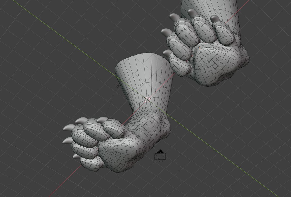 Reaching_art's tweet photo. Comm wip. Some chunky big paws
#furry #b3d #blender https://t.co/Gu2f2m0Ex5