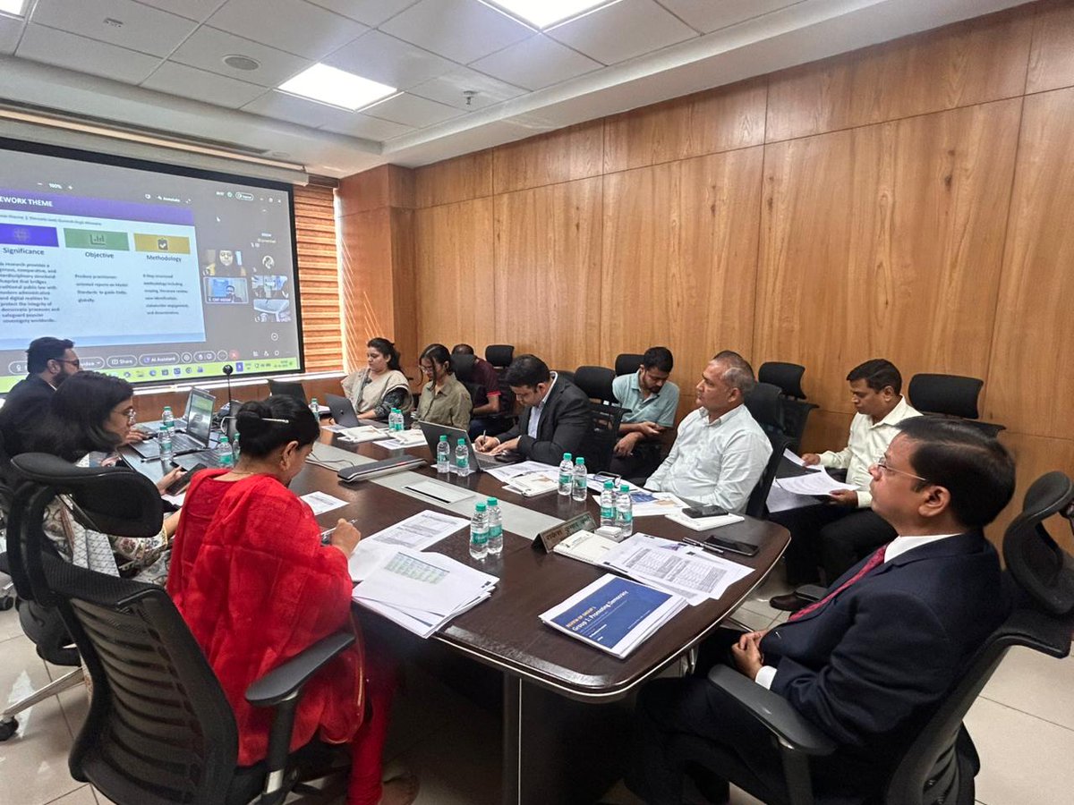 IIIDEM_Official's tweet photo. On 5 June 2026, IIIDEM convened the morning session of the EMB Working Group Meeting under India’s Chairship of International IDEA, bringing together representatives from Bhutan, Costa Rica, Czech Republic, Nepal, Philippines, Thailand and Sri Lanka.

The session provided an overview of the thematic priorities under India’s Chairship, highlighted progress on ongoing thematic work, consultations and questionnaire responses received from EMBs, and discussed forthcoming workshops, roadmaps and knowledge products being developed to strengthen the professionalism, institutional capacity and resilience of Election Management Bodies.

@ECISVEEP 

#IIIDEM #ECI #InternationalIDEA