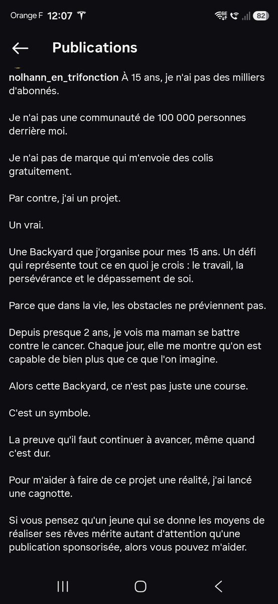 adrenoradre's tweet photo. Je te partage le projet de mon Ado. Si tu veux participer ou faire tourner 🙏
Lien de sa cagnotte:  https://t.co/5LZqHBK5U1

 #RT #partage #sport #backyard https://t.co/PnX57vbaLu