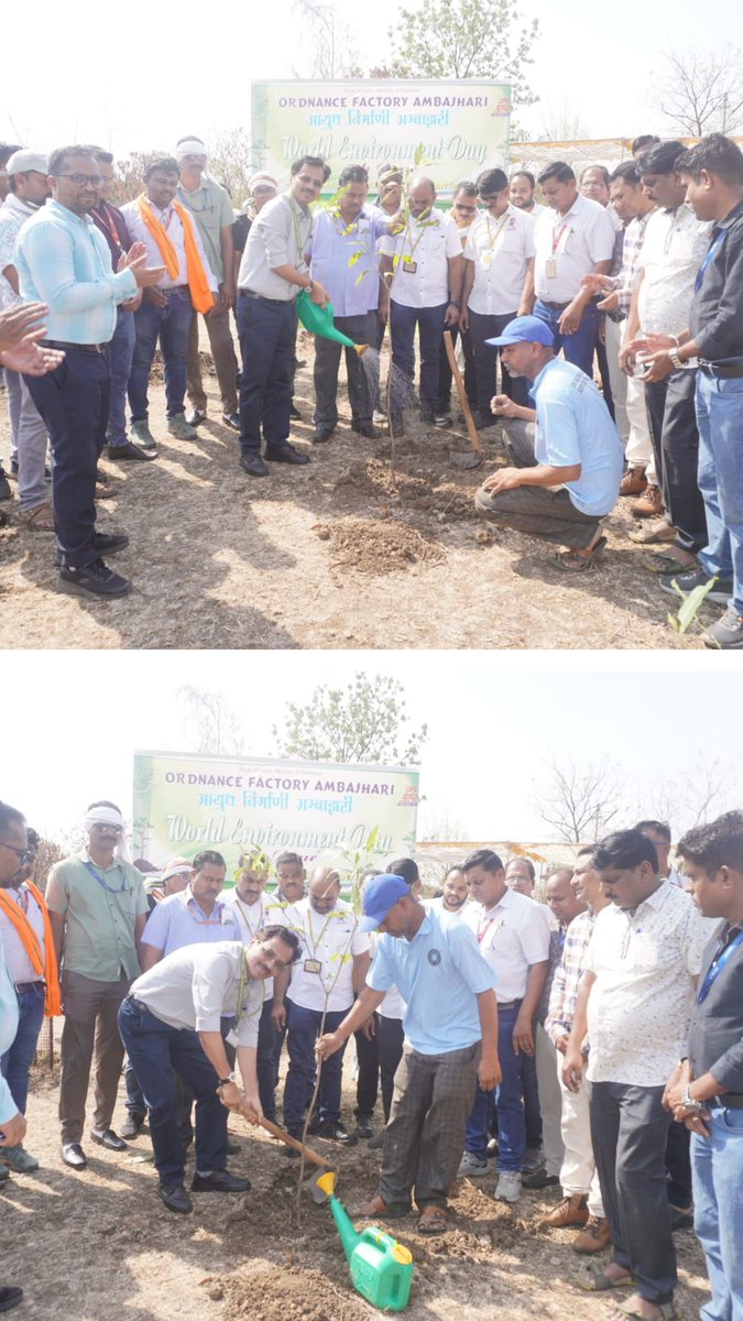 GmOfaj's tweet photo. On #worldenvironmentday we hosted plantation &amp; cleanliness drive to make OFAJ Estate plastic free. Guided by ED Shri Ajaykumar Yerpude our entire team participated enthusiastically to build greener cleaner tomorrow #ekpedmakenaam #greenrevolution https://t.co/MpEwQv2Vnx