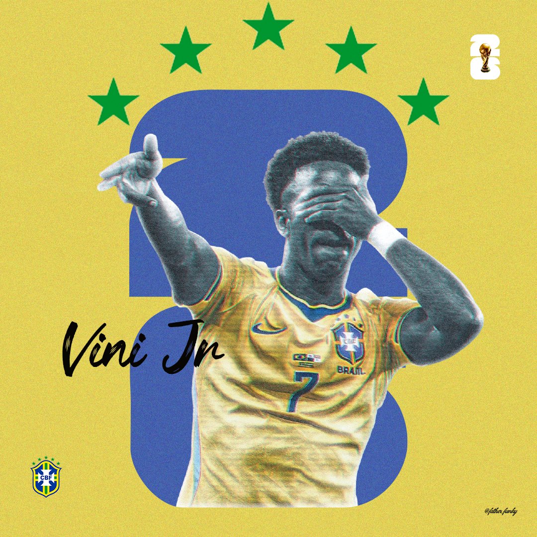 father_funky's tweet photo. My designs for World Cup 2026.

I'd be designing all through the World cup tournament and  dropping branding tips, banter and lot more.

I'm open to work and collaborate with everyone this period. 
 #fwc2026 #vinijr #brasil #fifa
#senegal #worldcup https://t.co/PZjKmcajNt