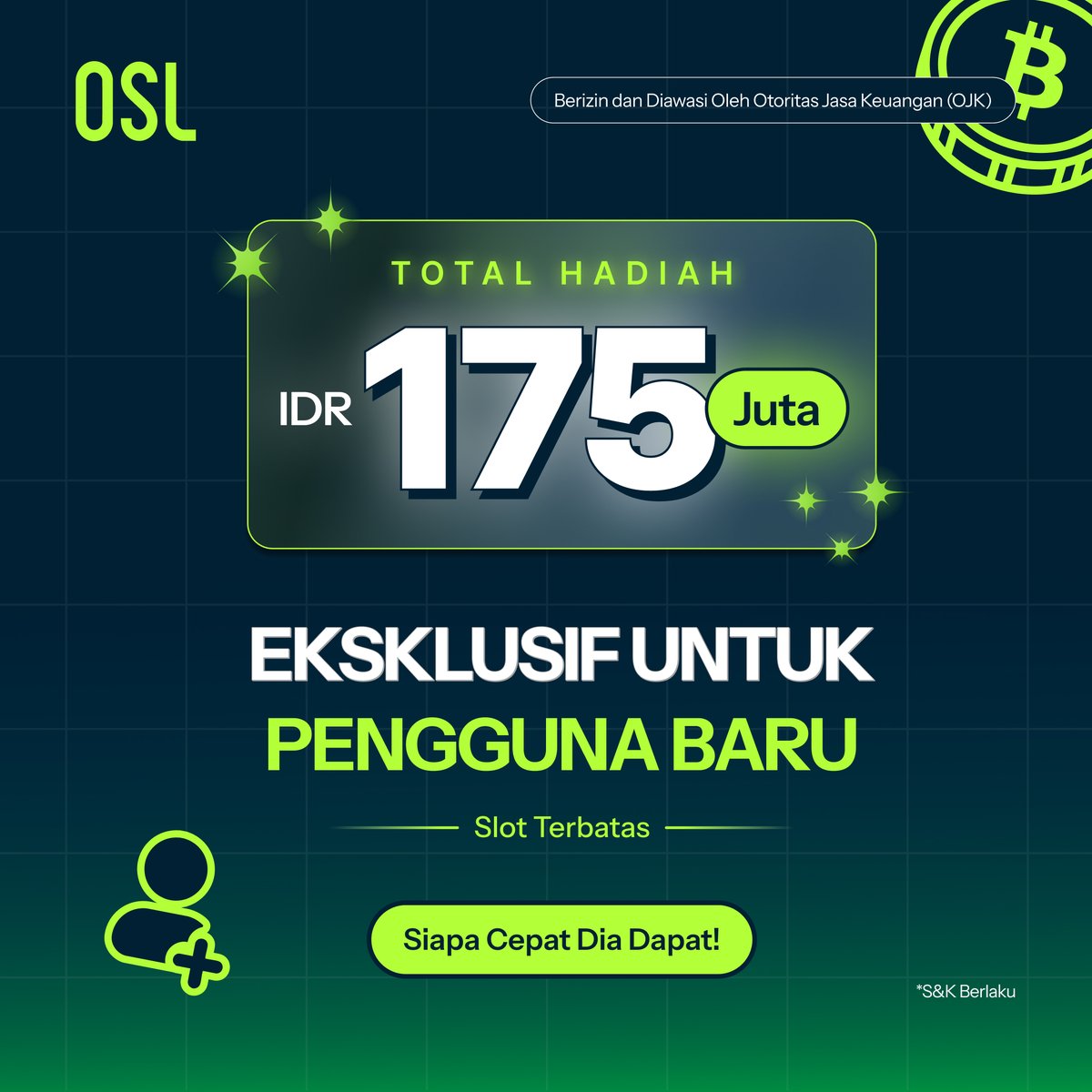 OSL_ID's tweet photo. Investasi di Bitcoin, Dollar dan aset digital lainnya? Pilih OSL!

→ Download OSL
→ Selesaikan proses KYC
→ Selesaikan misi yang tersedia
→ Dapatkan Rp 50.000

Lebih banyak campaign. Lebih banyak hadiah. 

Hanya di OSL! https://t.co/Q0fY9Uq7Zv