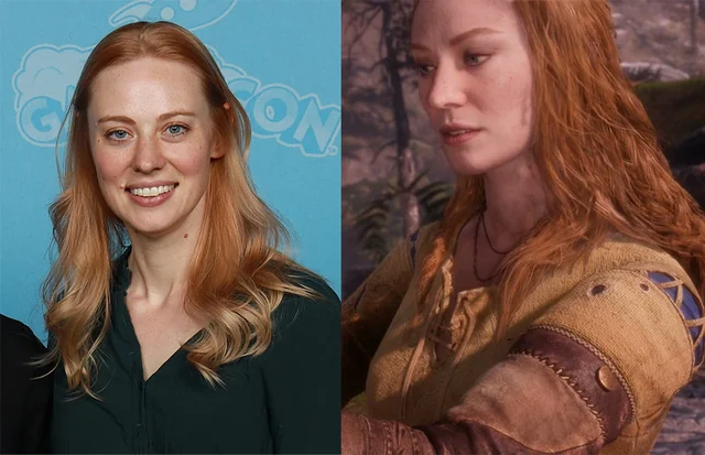 DanielClevelan1's tweet photo. @NebirosVT @AI_EmeraldApple Deborah Ann Woll looks pretty accurate, I'd say. The left is AI, and the right is a closeup of a character model from a few years ago on hardware that can't output the best possible graphics. https://t.co/plWLJwpSUe