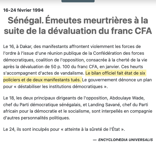 kankamoussa's tweet photo. 16 Février 1994 à Dakar, suite à des manifestation contre la cherté de la vie, organisées par l'opposition dirigée par un certain Abdoulaye Wade. https://t.co/1Uc8WDbGCc