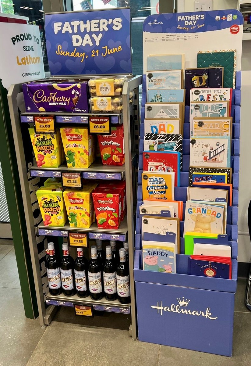 SPARintheUK's tweet photo. Father’s Day gifting, sorted 🎁
From last-minute treats to something a little more special, pop into SPAR and pick up the perfect surprise for Dad.
https://t.co/c1HemuBakv
#ThereForYou #FathersDay https://t.co/bjeIlLFG0H