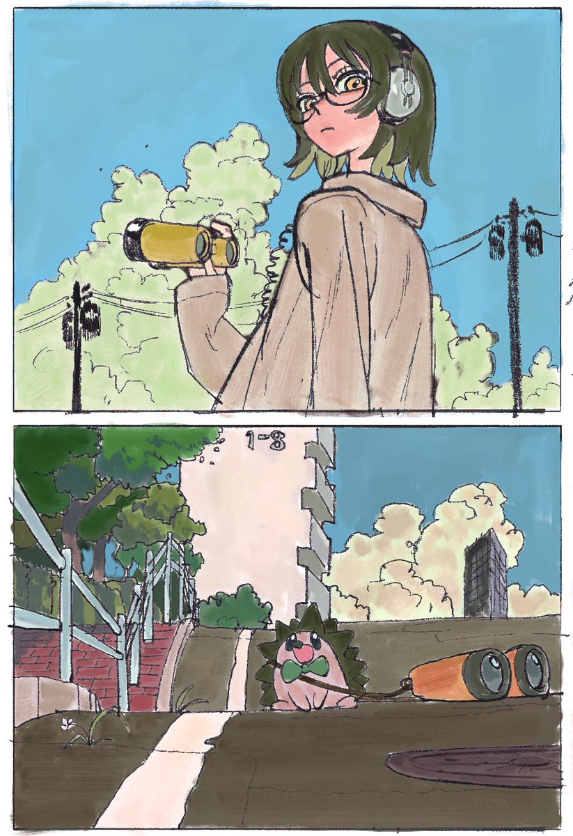 komugiko_2000's tweet photo. 57日目〜！
#100日イラスト定期便 https://t.co/fXHnIEcIGn