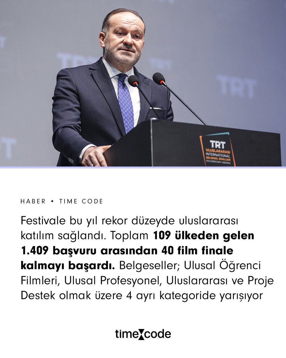 Timecodegzt's tweet photo. 17. TRT Uluslararası Belgesel Ödülleri dün akşam gerçekleştirilen açılış töreni ile başladı📢

Grand Pera'da 4 gün sürecek festival boyunca tüm film gösterimleri, usta isimlerle düzenlenen paneller ve atölye çalışmaları izleyicilere tamamen ücretsiz sunulacak📌 https://t.co/MdoM2jq1bG