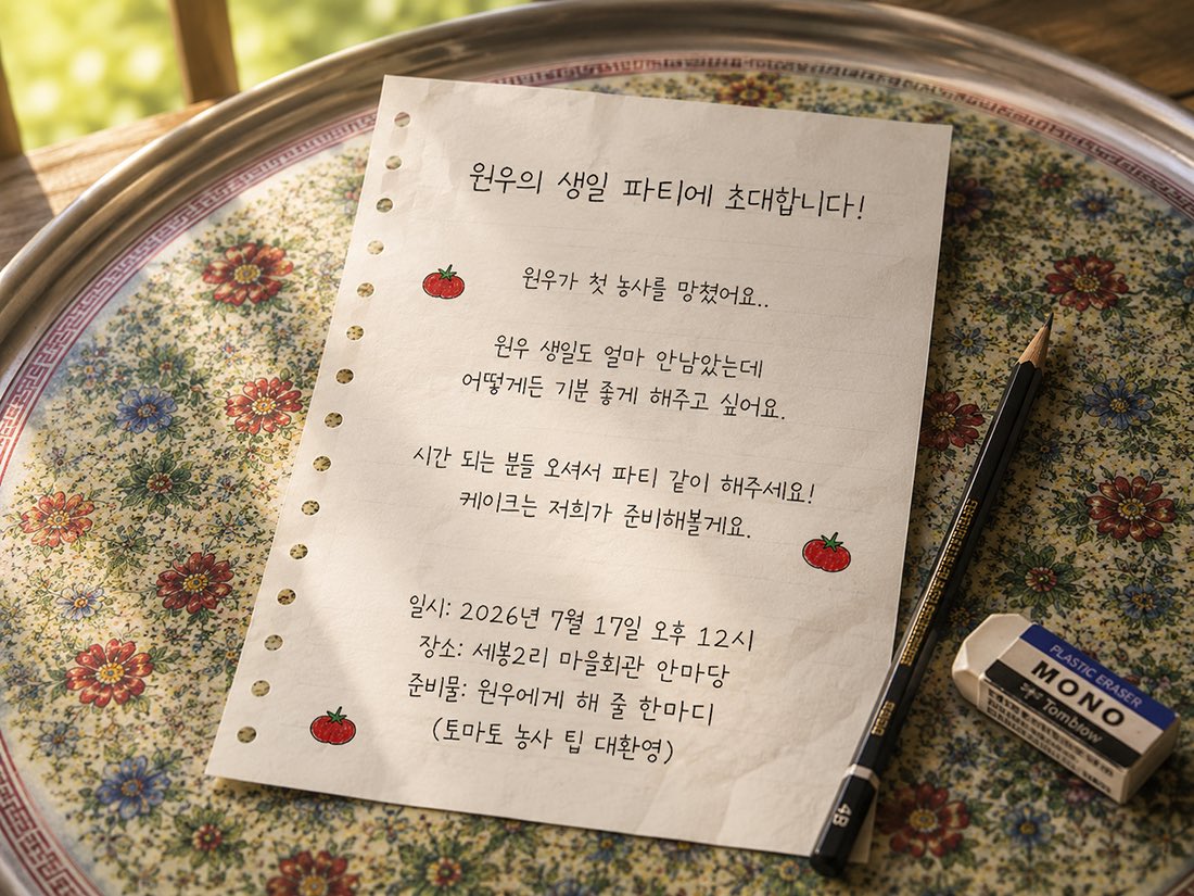 ww_noongmato's tweet photo. 생일 파티까지!🍅
╭ ◜◝ ͡ ◜◝ ͡  ◜◝ ╮
          D-42
╰ ◟◞ ͜  ◟ ͜   ◟◞ ╯
                     O
                         ° . https://t.co/oEyIBAZtUq