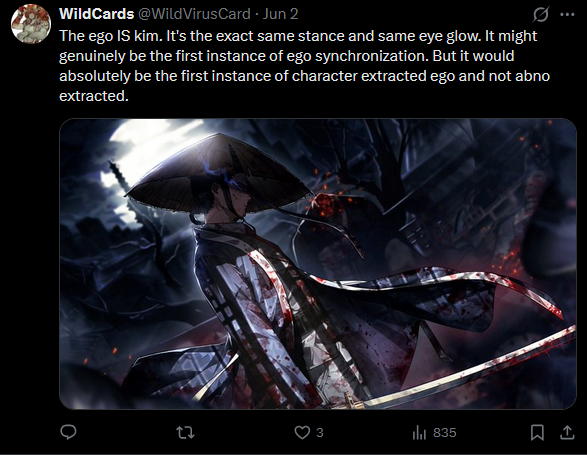 WildVirusCard's tweet photo. @LimbusCompany_B OH i fucking called it. https://t.co/RlTYJtJQOd
