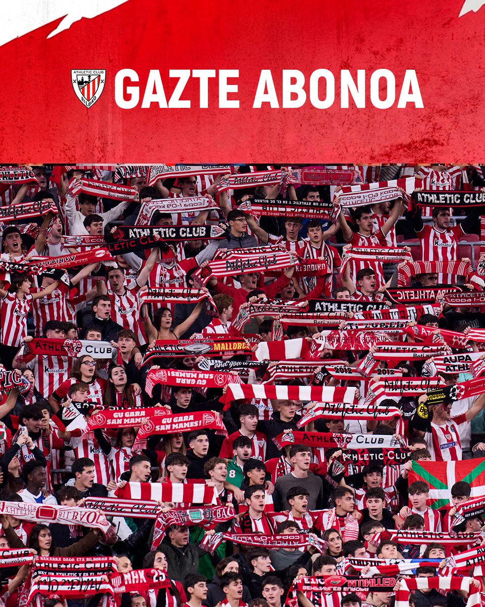 AthleticClub's tweet photo. ℹ️ GAZTE ABONOA I El número premiado para el sorteo de las 2250 plazas ha sido el 212. 

La persona con dicho número y los 2249 siguientes (del 212 al 2461, ambos incluidos) tendrán derecho a adquirir un Gazte Abonoa 2026/27. 

#AthleticClub 🦁