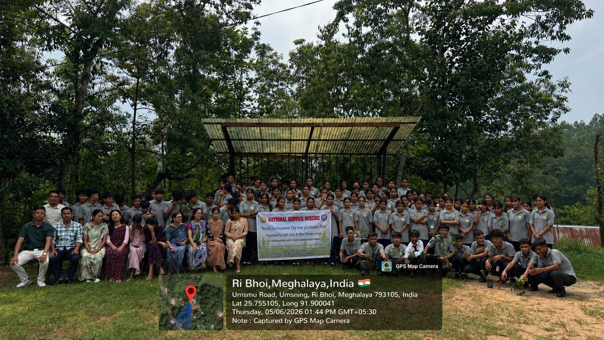 NssRBSC's tweet photo. The NSS unit of Ri bhoi synod college in collaboration with the environment department has successfully organised the tree plantation program as part of the World Environment Day Celebration 2026.
@_NSSIndia @CellNehu @nss_rdguwahati https://t.co/rDpMbXjZ20