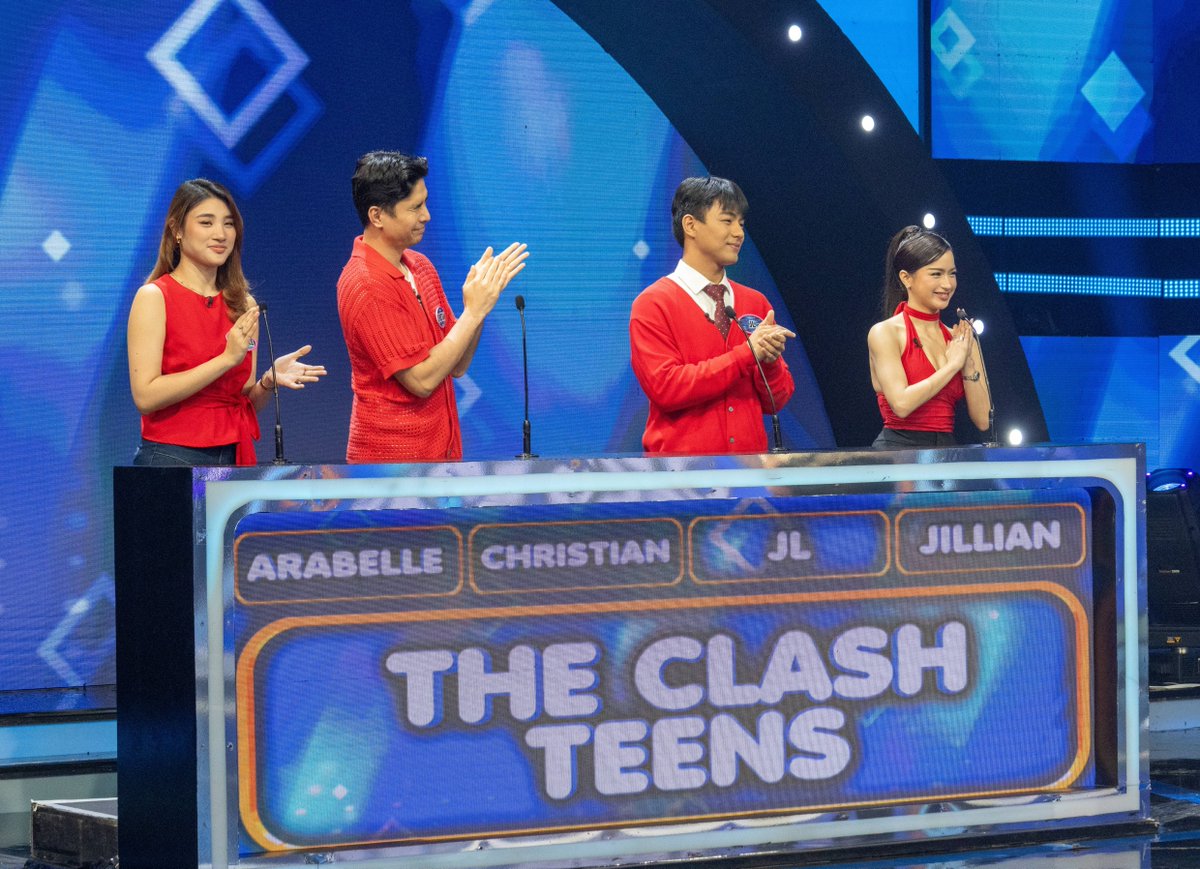 FamilyFeudPH's tweet photo. Well played, The Clash Teens! 

Family Feud ngayong 5:35 PM na! 

#FeudTheClashTeensVSProjectBaby | June 5, 2026
#FamilyFeudPH #MoreTawaMoreSaya https://t.co/9bTiT16C9H
