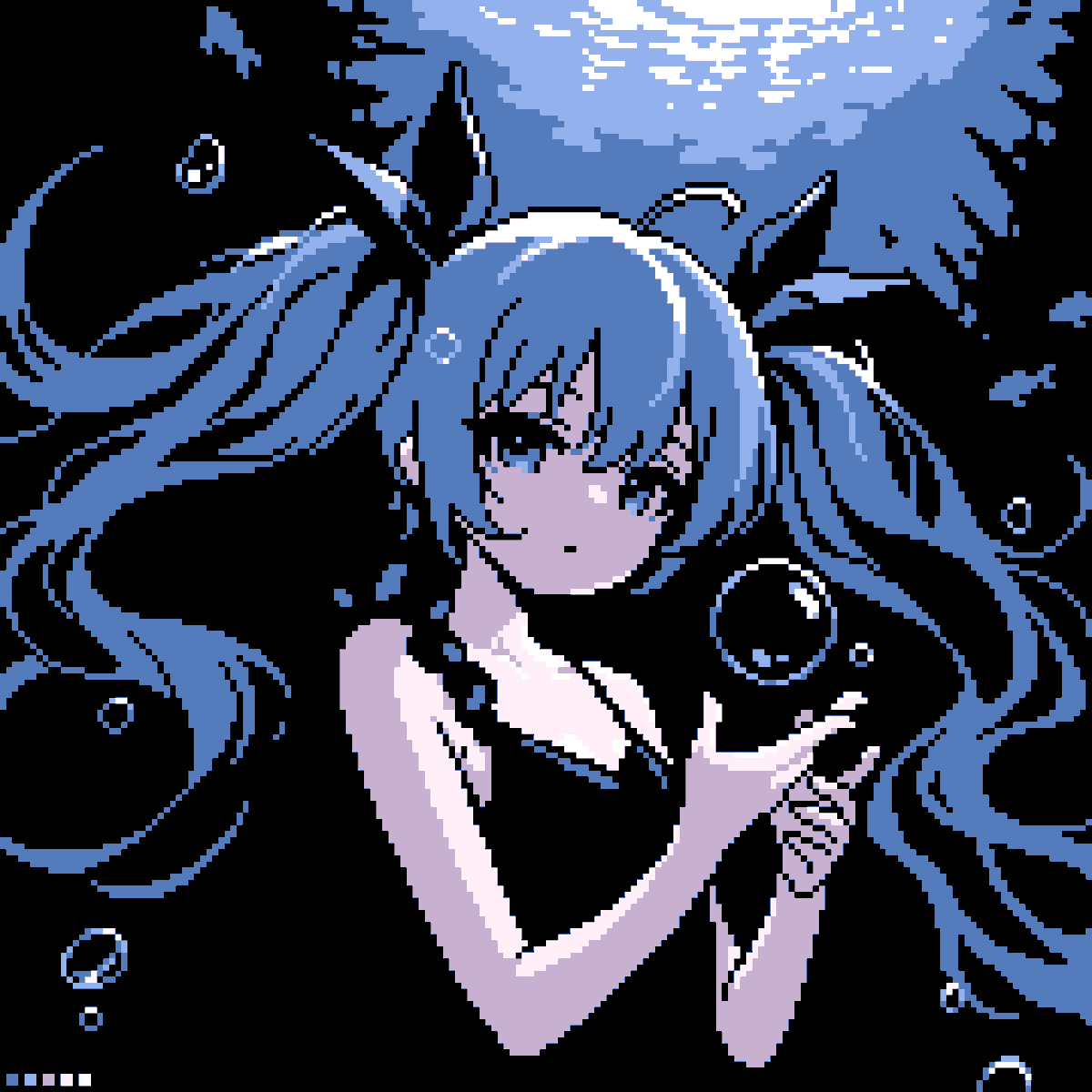 cheap_0410's tweet photo. #初音ミク #pixelart #ドット絵

6色で深海少女 https://t.co/73FnYIQRKM