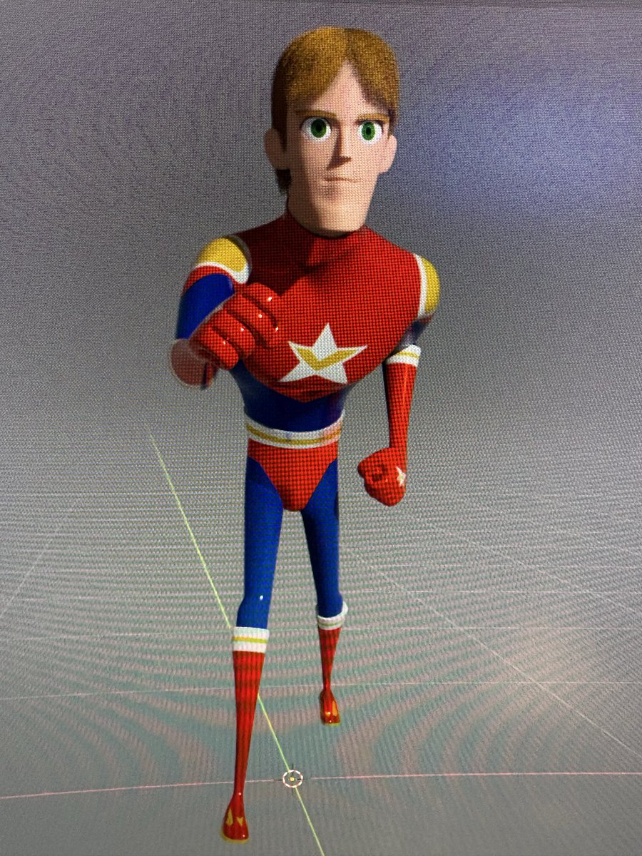 ryuuseipro's tweet photo. Captain Vertex - suit &amp; pose test.
#rekirathesupermonster #dynamicheralds #character #superhero #blender https://t.co/8Z2kxNiWYy