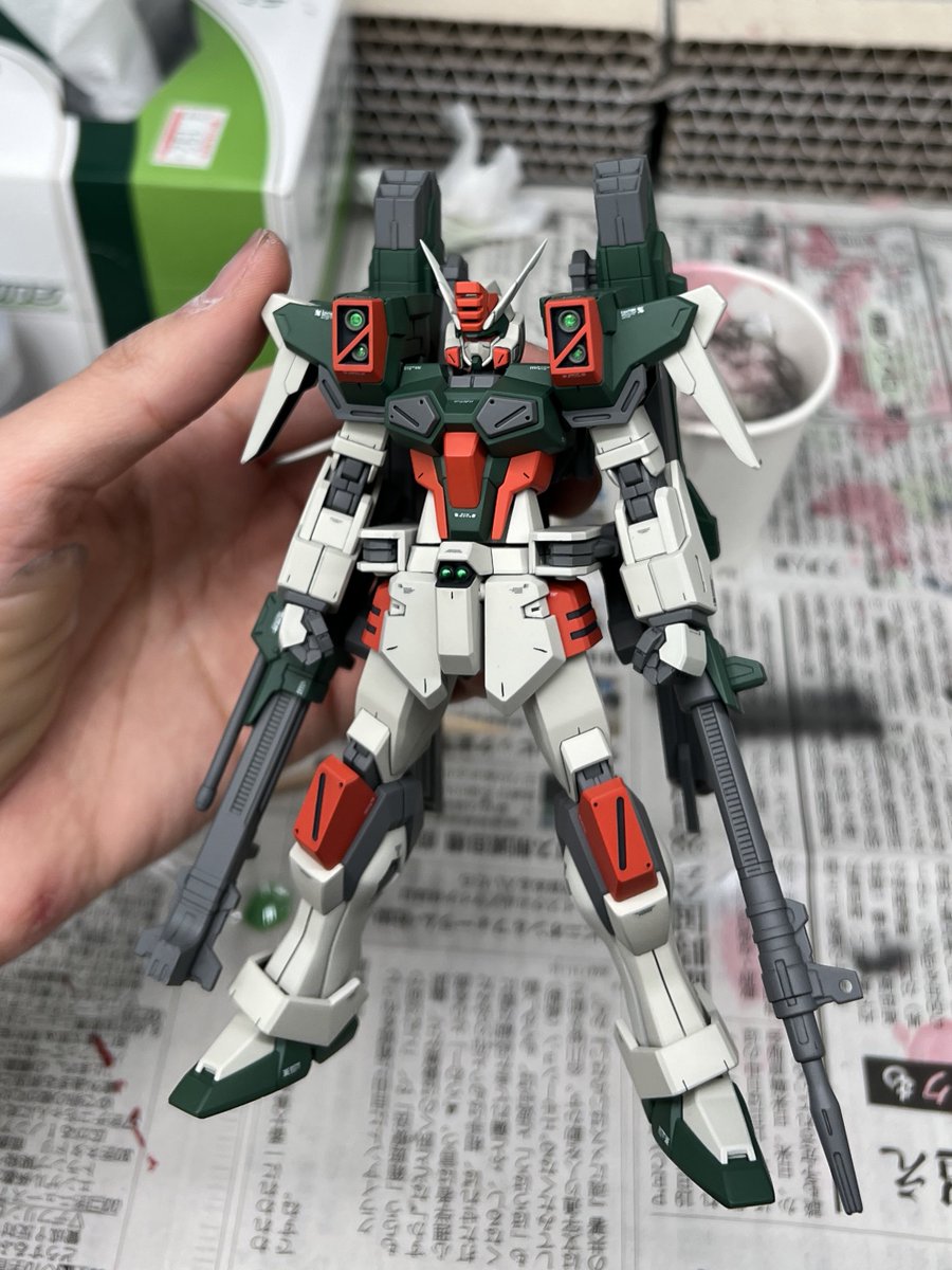 na10una's tweet photo. これはグレー系でスミ入れしたライトニングバスター
黒だとくどいよ笑 https://t.co/FLqKVGdaE5