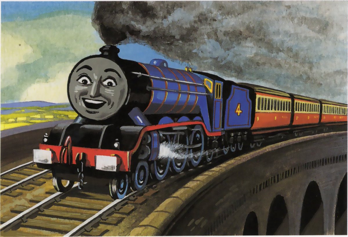 Expl_Cookie's tweet photo. The no faces off Sodor thing was only an explanation for his model railways really, it doesn't really apply in the books - especially when we regularly see engines with faces at Barrow, in London and other places in the UK. https://t.co/fRNcrbM65i