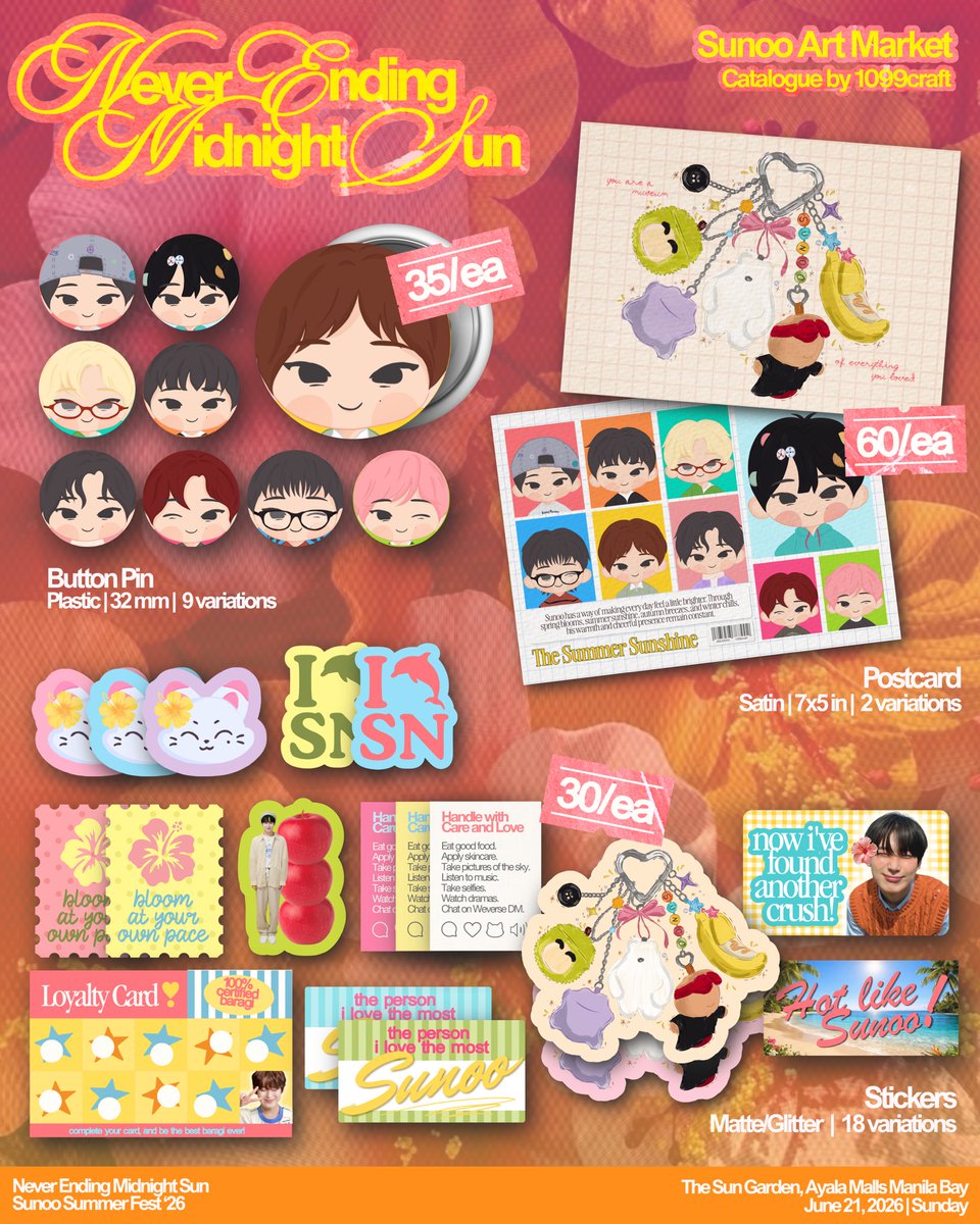 1099craft's tweet photo. full catalogue (2/2) 🌺

🐬 onsite pre-order: https://t.co/tjIUAWwVbJ https://t.co/N2JfJUASZE