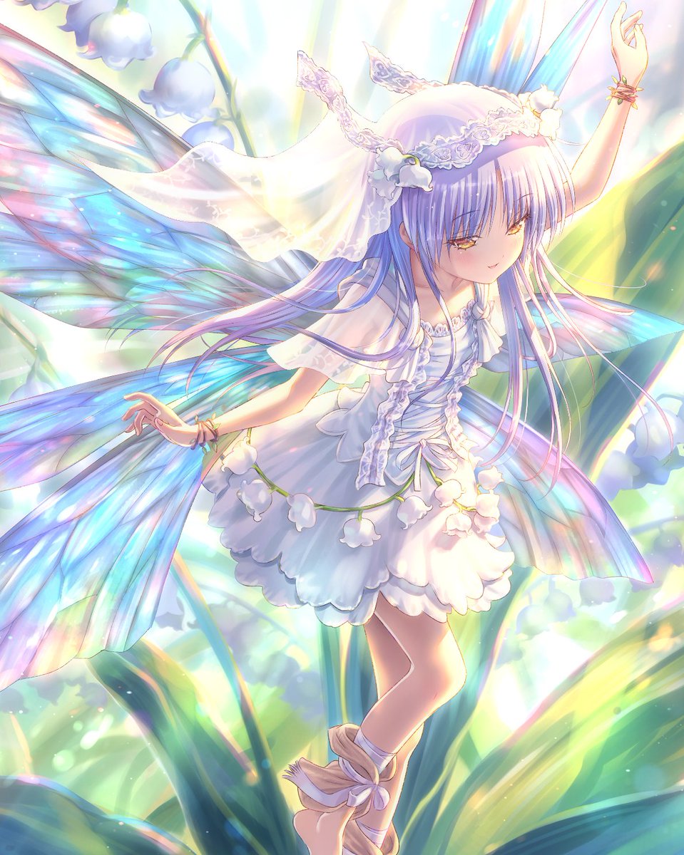 gotop12's tweet photo. 今月の天使ちゃん”マジ天使！”     
5月の誕生花『天使ちゃんとスズラン』  
#key 
#Angelbeats https://t.co/6YxT3BfRlh