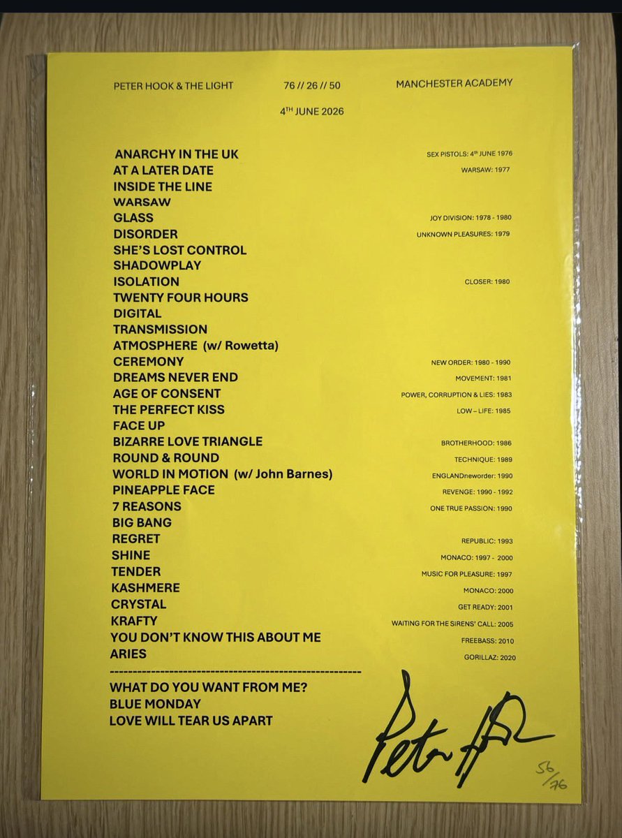 peterhook's tweet photo. A truly memorable show last night at @MancAcademy - amazing audience, thank you all…

Thanks also to special guests @officialbarnesy &amp; @Rowetta as well as old friends @Buzzcocks for kicking off the night.

76 // 26 // 50

Next up is Glasgow on June 10th.

https://t.co/aRq5vk7N7r https://t.co/cDAlvnTcgM