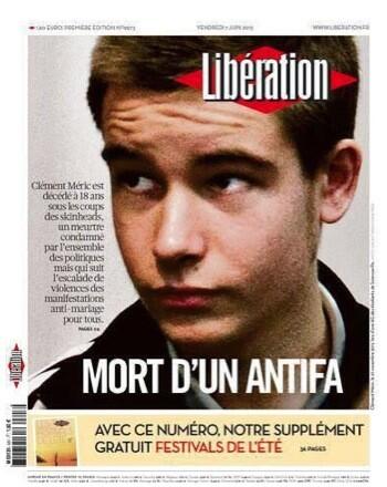 Miquel_R's tweet photo. Se cumplen 13 años del asesinato del joven antifascista Clément Méric en Paris, a manos de un neonazi. 

Su historia: https://t.co/QFUlWUAxpJ 

No olvidamos.
Abrazos, @AFA_Paris75 ❤️ https://t.co/KAeKiInwUM