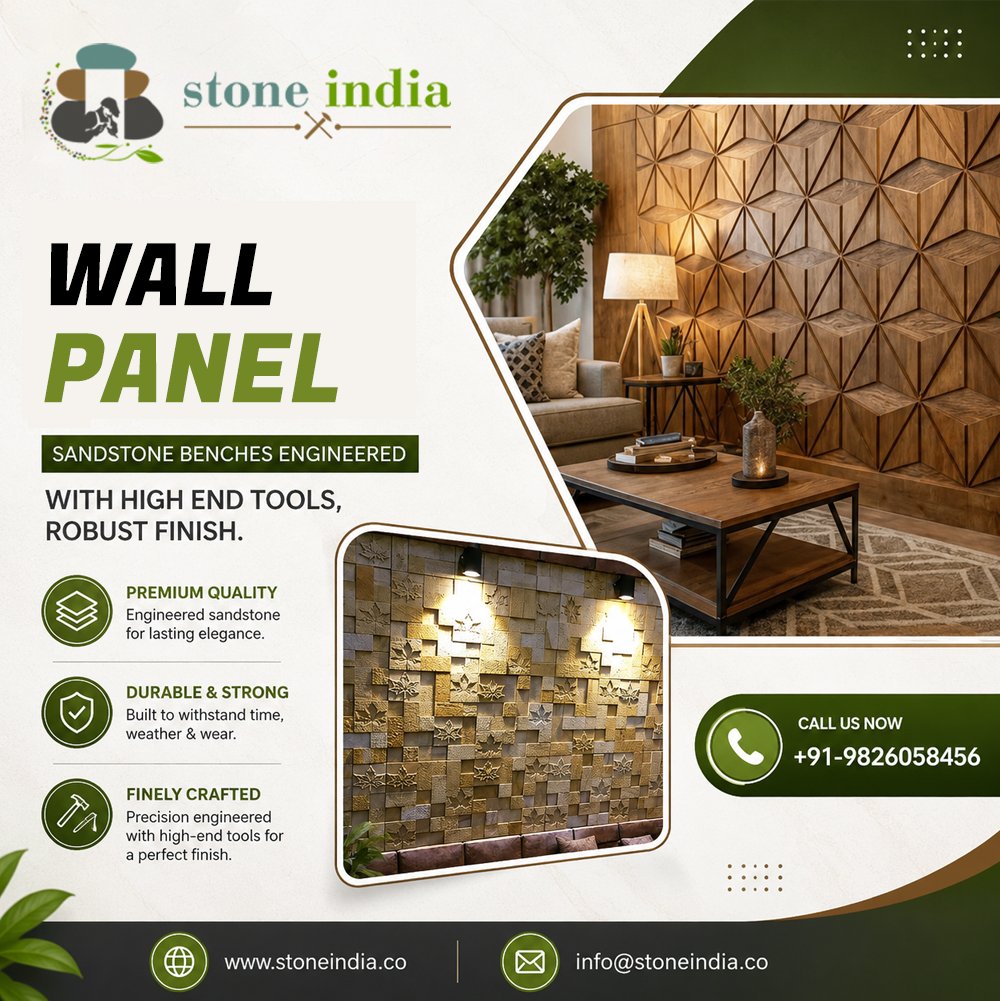 StoneIndia4's tweet photo. Elevate your spaces with natural stone #wallpanels, offering unmatched texture, durability, and sophistication for captivating interiors and striking exterior designs.
.
https://t.co/InhN2VXMgz https://t.co/1zXtnC6hKk