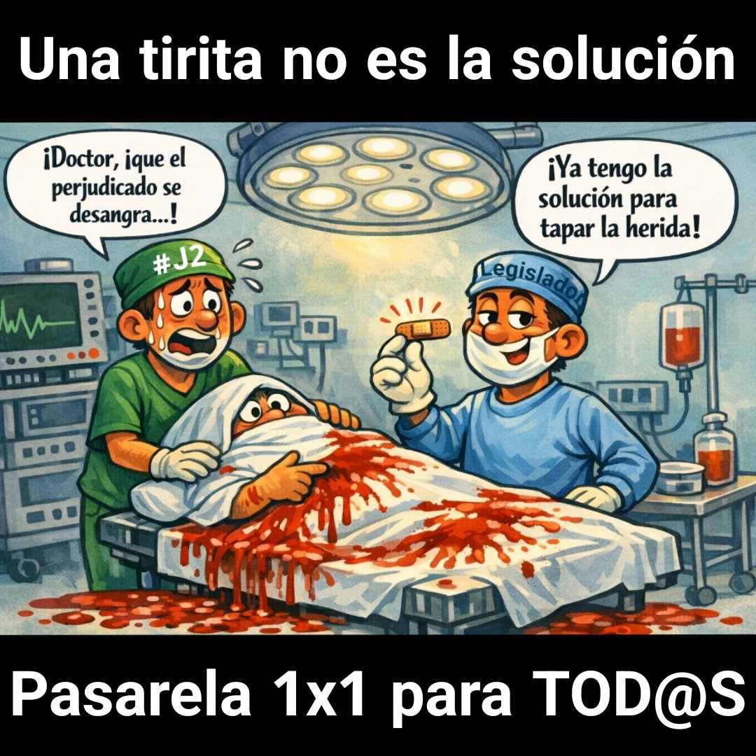 robertofdezisla's tweet photo. Si el 11 aplican TIRITA se equivocarán #PasarelaAlRETA1x1paraTODOS 
@JuanjoAizcorbe @alfonsocendon @Josepmcervera @anacobocar @MarijeFullaondo @Macarenaloran @m_barbero @AlbMayoral @CarinaMejias @MoroMjesus @mapaniagua @Idosagasti @EnriqueSantiago @CristinaValido @PilarVallugera https://t.co/s2H8HMTlqB