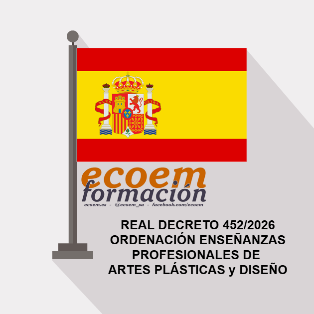 ecoemformacion's tweet photo. #RealDecreto 452/2026, de 3 de junio, por el que se establece la #ordenación de las #EnseñanzasProfesionales de #Artes Plásticas y Diseño https://t.co/I7zsz0RdKy https://t.co/9B0Y3If2FR