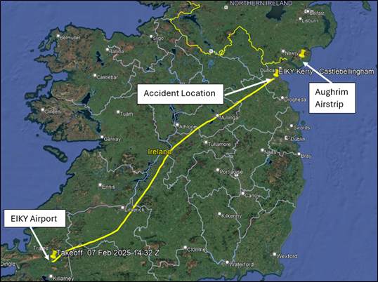 aaiu_ireland's tweet photo. The AAIU has published a Report of a Jodel DR1050-M (G-BIOI) aircraft which, on 7 February 2025, attempted a forced landing following an inflight loss of engine power.  The aircraft stalled, impacted with the ground and came to rest inverted in a field. https://t.co/dScnTBHZoy https://t.co/AxzyoSihEw