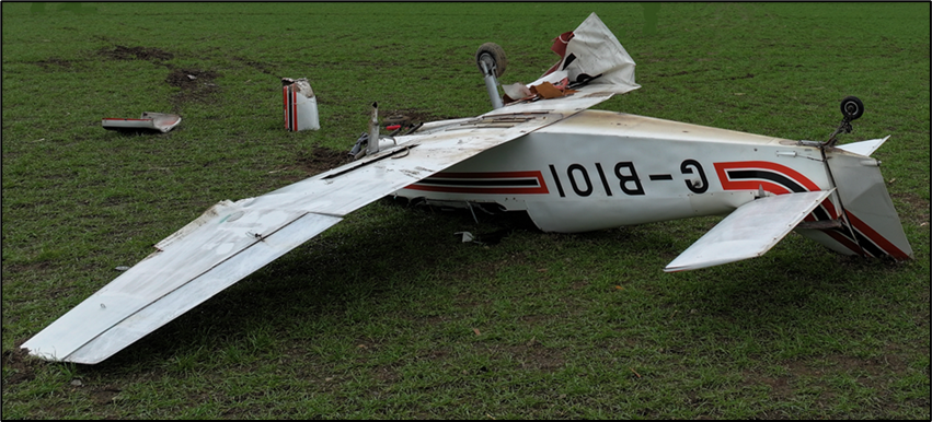 aaiu_ireland's tweet photo. The AAIU has published a Report of a Jodel DR1050-M (G-BIOI) aircraft which, on 7 February 2025, attempted a forced landing following an inflight loss of engine power.  The aircraft stalled, impacted with the ground and came to rest inverted in a field. https://t.co/dScnTBHZoy https://t.co/AxzyoSihEw