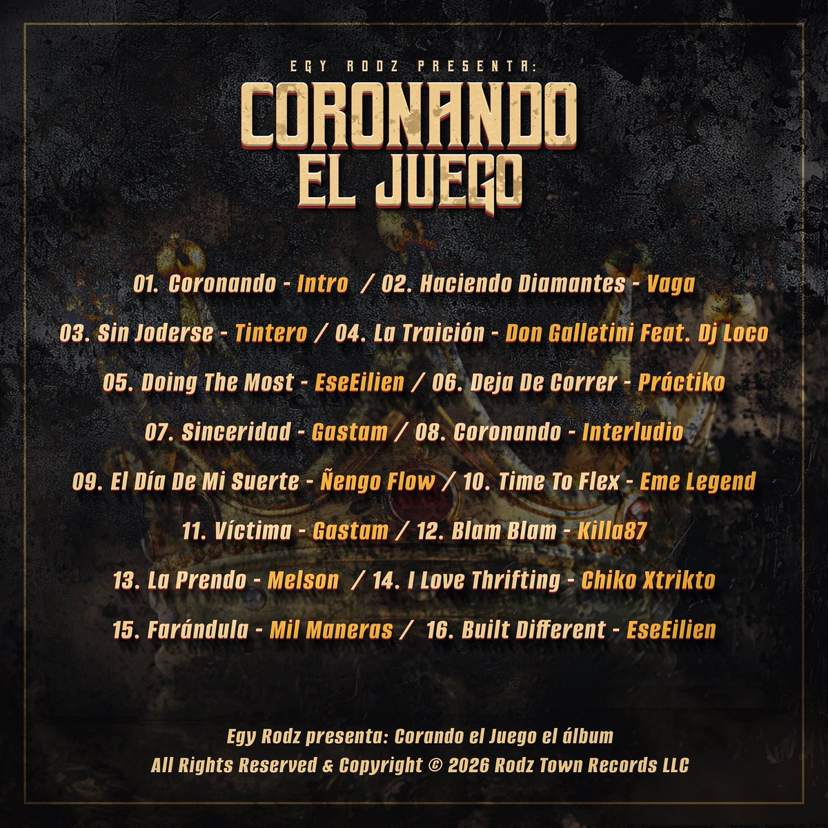 RodzTownRecords's tweet photo. Coronando El Juego Disponible En Todas Las Plataformas Digitales 👉🏼 https://t.co/asEJKAfSnJ https://t.co/pFvbosPeu3