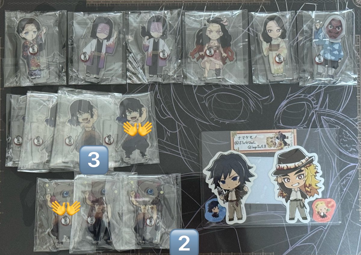 0[交換]鬼滅の刃 ufotable 繋がる アクリルスタンド アクスタ 譲:(今回