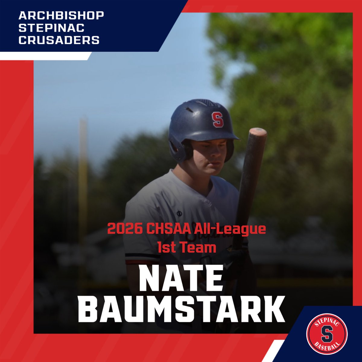Step_Baseball's tweet photo. Congratulations to our 2026 CHSAA All-League Selections on this well-deserved honor!
Nate Baumstark - 1st Team
Nilo Rodriguez - 2nd Team
James Cosgrove - 2nd Team
#GoCrusaders #earnit https://t.co/tJTTRZsbm4