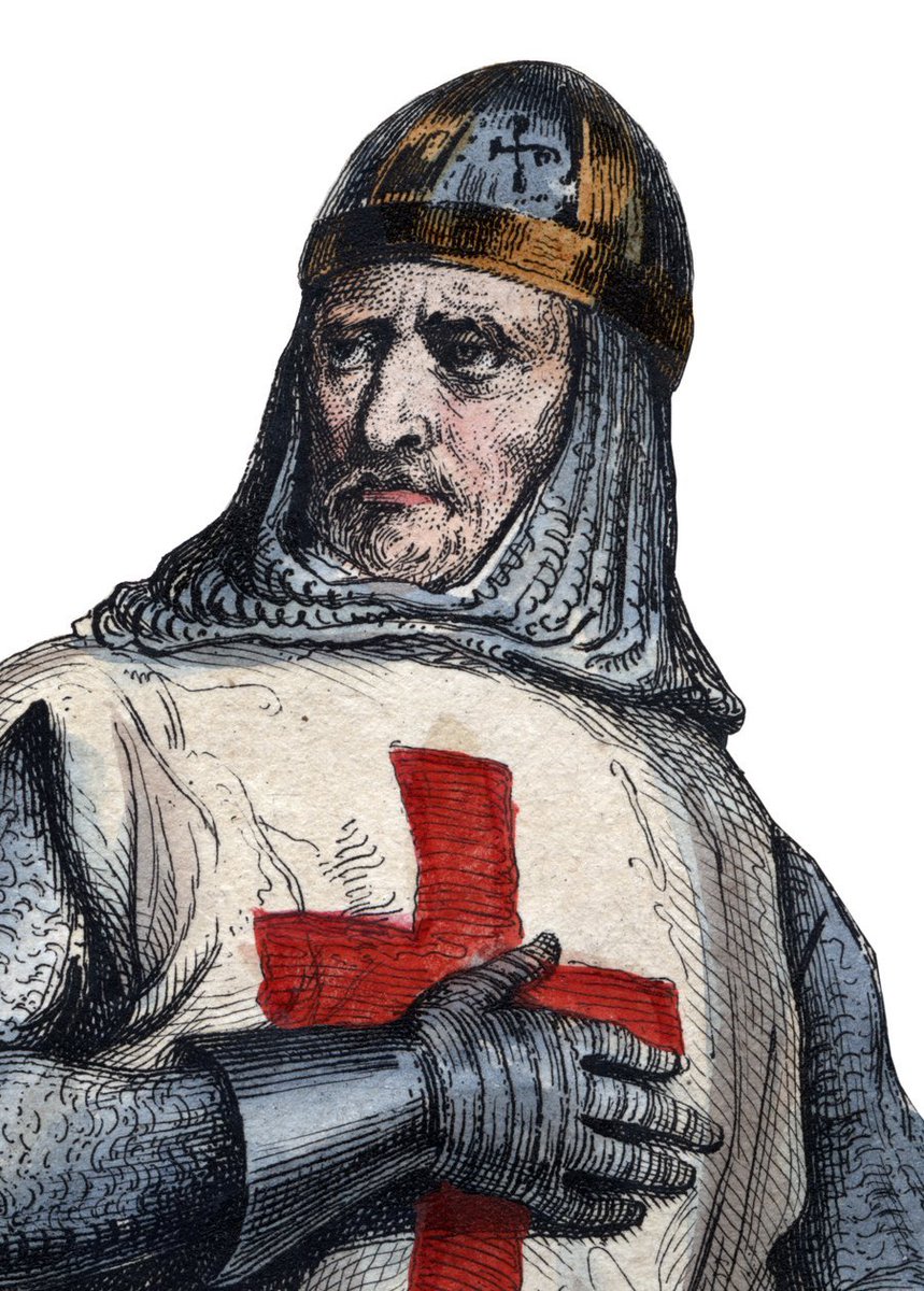 trad_west_'s tweet photo. After retaking Jerusalem in the First Crusade, Godfrey of Bouillon as chosen as king of the Holy Land. 

However, he responded:  "I will not wear a crown of gold in the city where Our Lord Jesus Christ wore a crown of thorns."  

From then on, he ruled Jerusalem under the title of 'Advocate of the Holy Sepulchre'.
