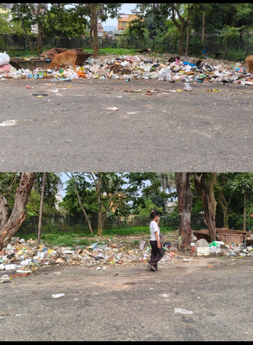 prashant3453's tweet photo. 🚨 Urgent Public Health, Safety & Security Hazard 🚨

Illegal garbage dumping outside 151 Base Hospital, Basistha, Guwahati has transformed a critical healthcare zone into a dumping ground. Household refuse, plastics, and decomposing waste are accumulating along the hospital boundary and entrance.

The resulting foul odour, mosquito breeding, and presence of stray animals pose serious health risks to patients, newborns, elderly veterans, hospital residents, and the public. Waste spilling onto the main road is causing traffic congestion, endangering pedestrians and motorists, and affecting the security environment of a defence establishment.

This unauthorised dumping is taking place on A1 Defence Land and requires immediate intervention by the concerned authorities.

@gmc_guwahati  @mygovassam @GuwahatiPol @ Assam pollution control board 
@Shawls_af 
#Guwahati #PublicHealth #RoadSafety #SwachhBharat
