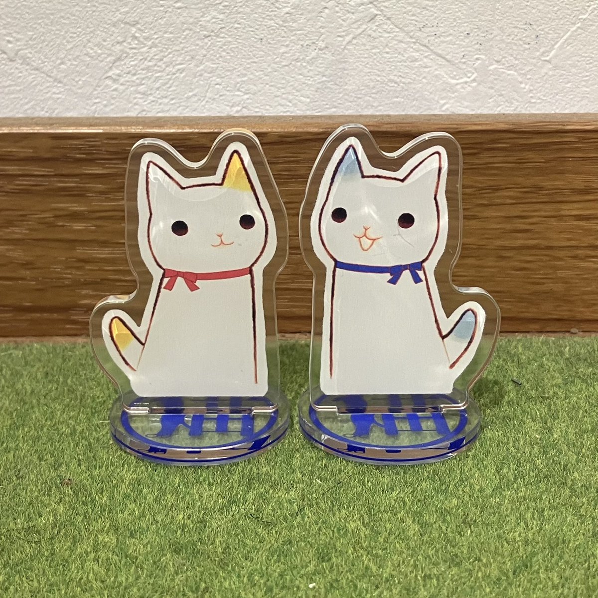 nyaramachi's tweet photo. 🐾22「にゃんにゃん」回特別企画🐾

パンフレット2枚に、異なる20店舗のスタンプを集めた方の中から
抽選で15名様に「アオくんとあかりちゃん」アクリルスタンドをプレゼント！ https://t.co/Z6Hi8oiMCZ