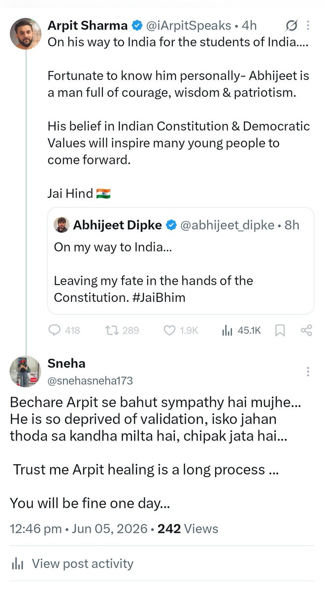 Sneha tweet media