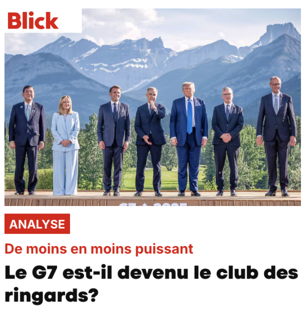 MyretZaki's tweet photo. Mais au fait, que pèse vraiment ce fameux G7, qu'on présente comme le concentré de puissance de la planète? Eh bien, il n'a plus rien à voir avec 2003: le G7 a rétréci face à la montée des nouvelles puissances économiques (qui n'en font pas partie) 👇
https://t.co/AjxeECd6aJ https://t.co/SIBhnjr8In