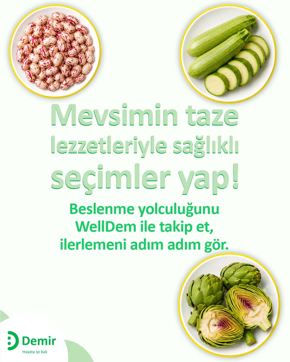 DHSigorta's tweet photo. Haziran ayı sebzeleriyle lezzetli ve sağlıklı tarifler hazırlayabilirsin. Her hafta senin için hazırladığımız sağlıklı tarifleri de WellDem’de bulabilirsin. 

Şimdi indir, sağlıklı beslenme yolculuğuna başla! Blog yazılarımızı okumak için uygulama bildirimlerini açmayı unutma. https://t.co/sa0pdPdWIF