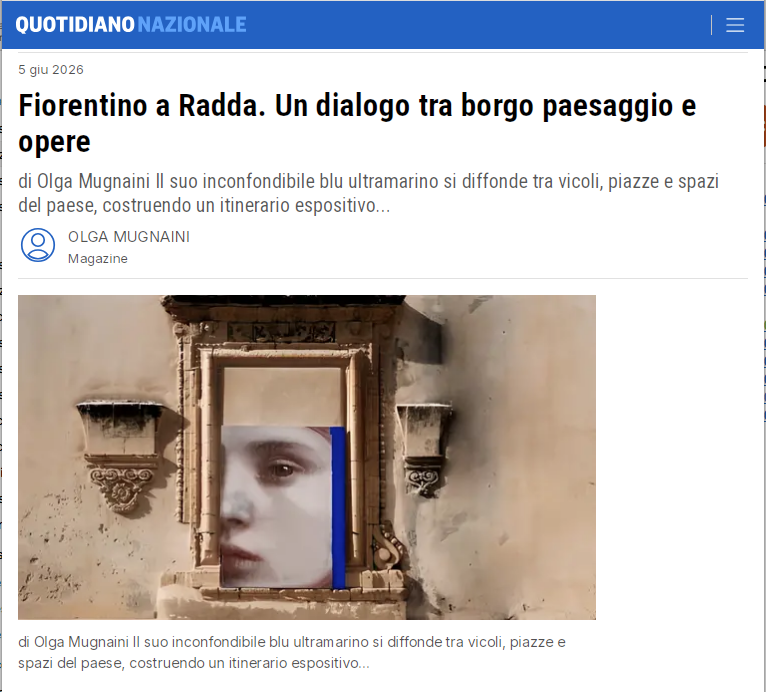 davisandc's tweet photo. Curata da Mila Sturm, Radda Arte 2026 porta Sergio Fiorentino a trasformare Radda in Chianti in un percorso diffuso tra vicoli, piazze e chiese. 
Ne ha paralto anche @qnazionale 
https://t.co/4OzBgSAh4a https://t.co/keOUxq9nMh