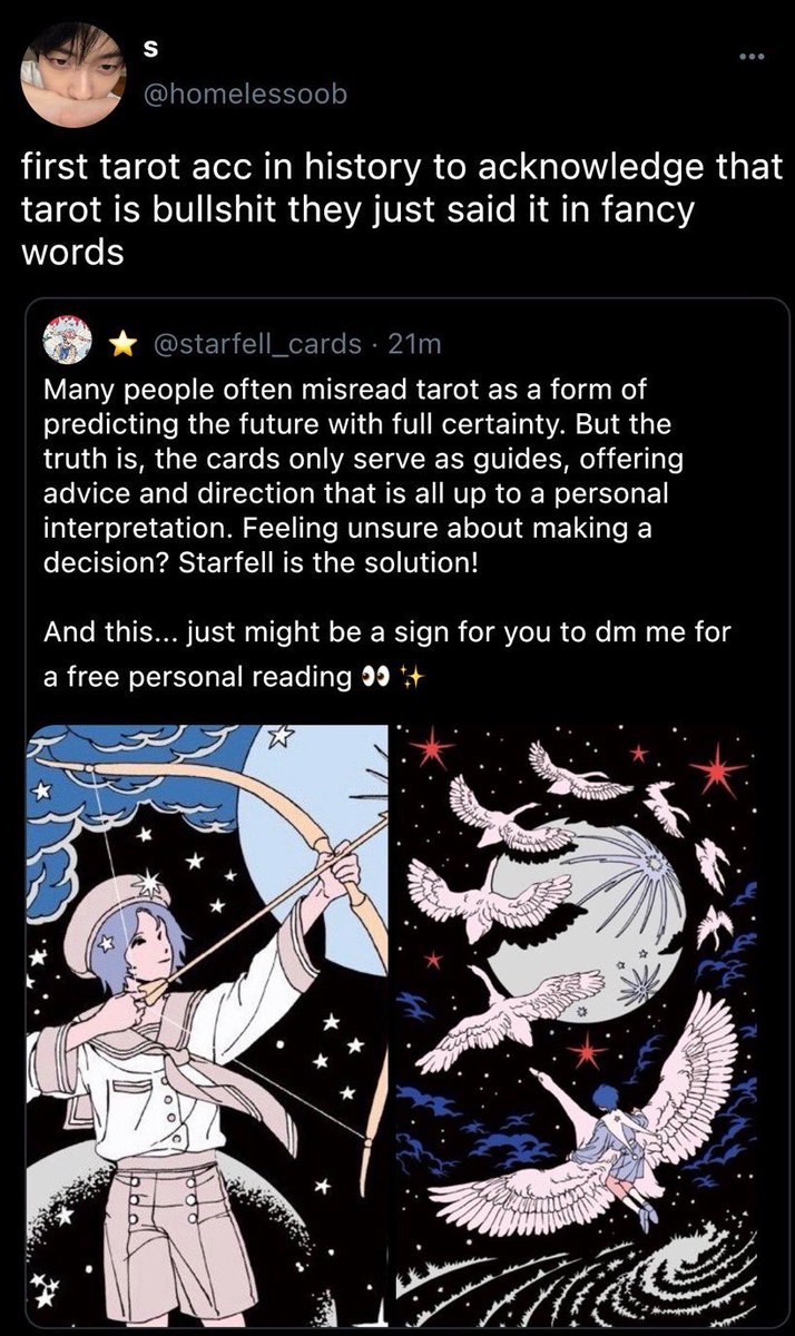 soobkawa's tweet photo. written in the stars (and uno cards) 
— a short #soogyu au

soobin never really believed in astrology and nonsensical stuff like that, not until he came across a certain tarot acc offering a reading for free https://t.co/yItkk11d1f