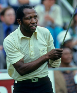 HistorySAZAR's tweet photo. South African golfer Vincent Tshabalala watching anxiously after his drive at the 1980 South African Open. Credit: Lawrence Levy Photographic Collection and the Levy Foundation https://t.co/IBzIVwrdTT