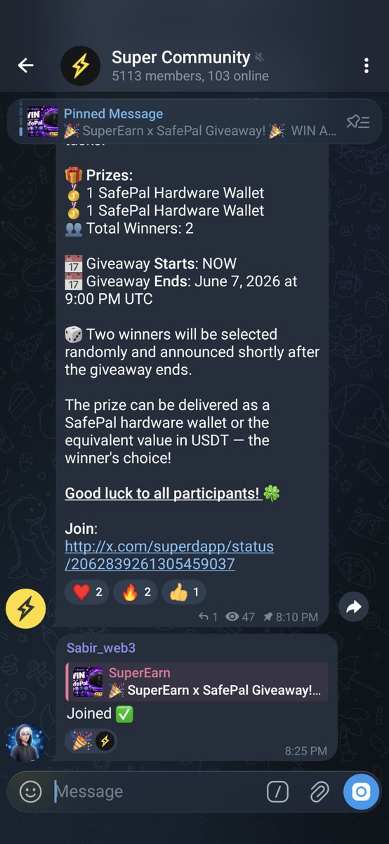 Kryptonut's tweet photo. @superdapp I would like to secure my future in the safepal cold storage wallet... https://t.co/ikhhXGfL0f