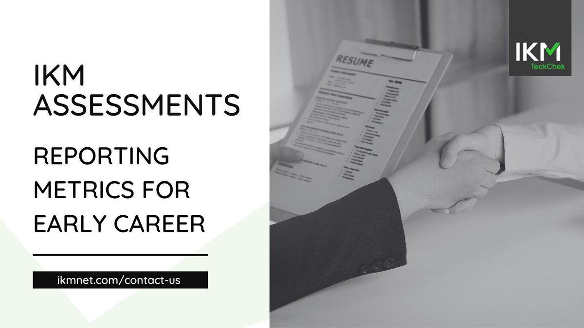 IKMTeckChek's tweet photo. Reporting metrics from administering an IKM TalentChek assessment demonstrate both knowledge and practical ability in separate categories creating a full landscape of the candidate - perfect for early career individuals. Learn more at: https://t.co/PS90OQrjpa https://t.co/VwwuS0QWrB