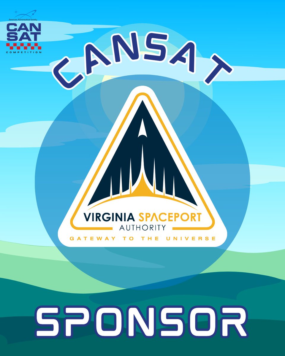 astrosociety's tweet photo. It's the second day of the AAS Student CanSat competition and we want to thank our amazing sponsors who helped make this year's competition happen 🚀

Thank you to the Virginia Spaceport Authority and SSAI, we are proud to have your support! https://t.co/3SQylBlB4b