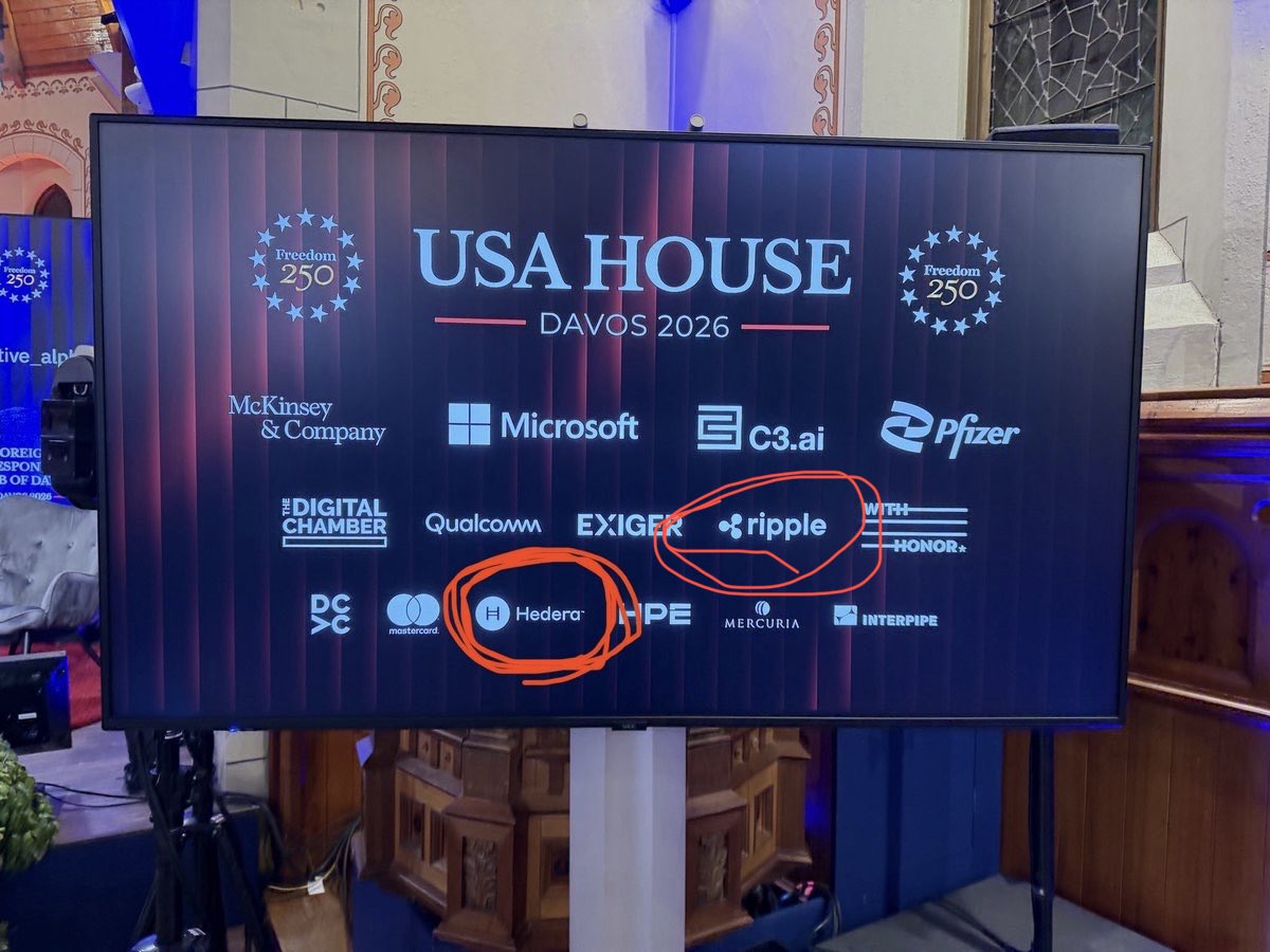 ghostweb3's tweet photo. $ADA = dead ☠️ 
$ZEC = dead ☠️ 
$TAO = dead ☠️ 

If you want to know who owns the future, all you have to do is look at who was featured at @Davos 2026. 

They’re making it so easy to spot if you’re paying attention. $HBAR &amp; $XRP https://t.co/lqf1JEmJTJ