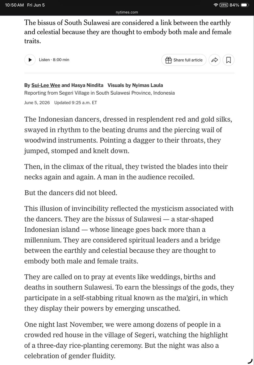 Bad_DavidG's tweet photo. In the West we now rely on the science of biology to inform our understanding of gender rather than obscure third world indigenous celebrations based on ancestral beliefs. https://t.co/F9TrNdKMHo