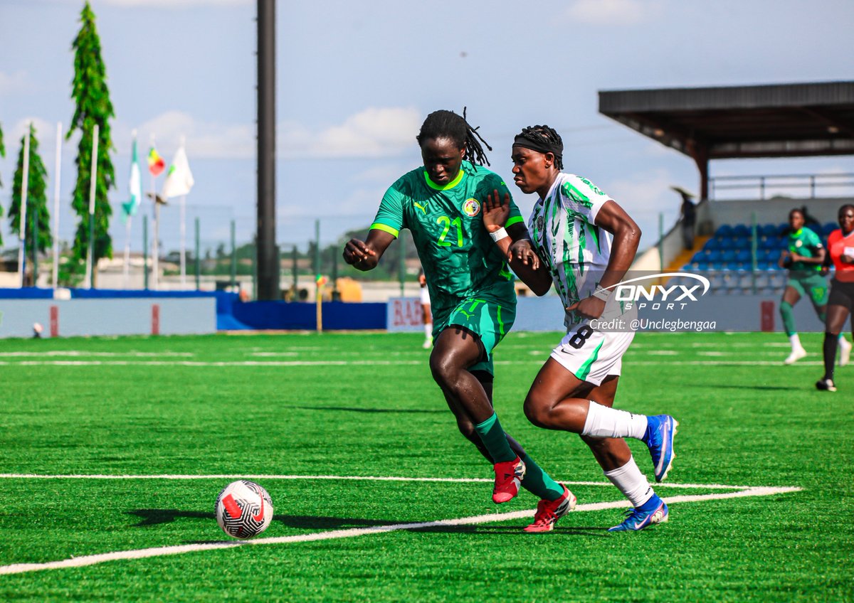UnkleGbenga's tweet photo. HT

The Super Falcons double their advantage and take a commanding 2-0 lead against Senegal. 🇳🇬🦅

Clinical. Composed. In control.

#SuperFalcons #NGASEN #WomensFootball #TeamNigeria #AfricanFootball #Matchday https://t.co/OHbzMlGM8z