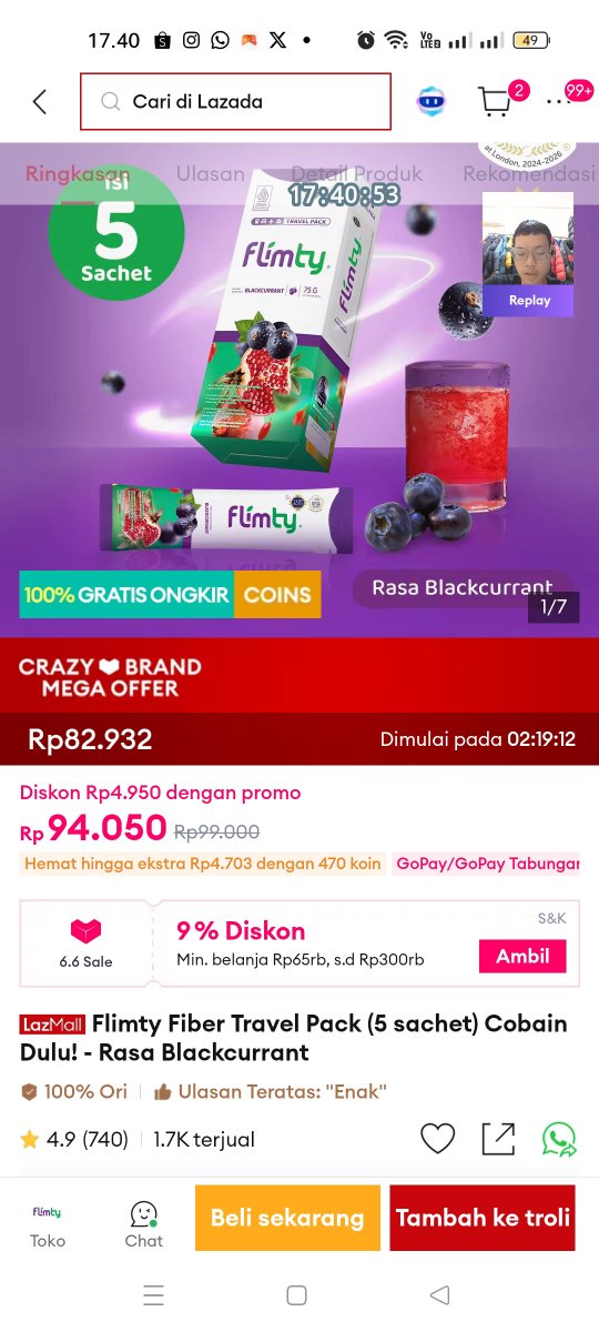Gilang9043's tweet photo. Hari Ini Lazada 66Sale gue beruntung nih dapat promo barang yg dibutuhin asik ada voucher bonus s.d. 66 juta juga nih 
https://t.co/LNFDgs7gci https://t.co/TQsi4YjJqc