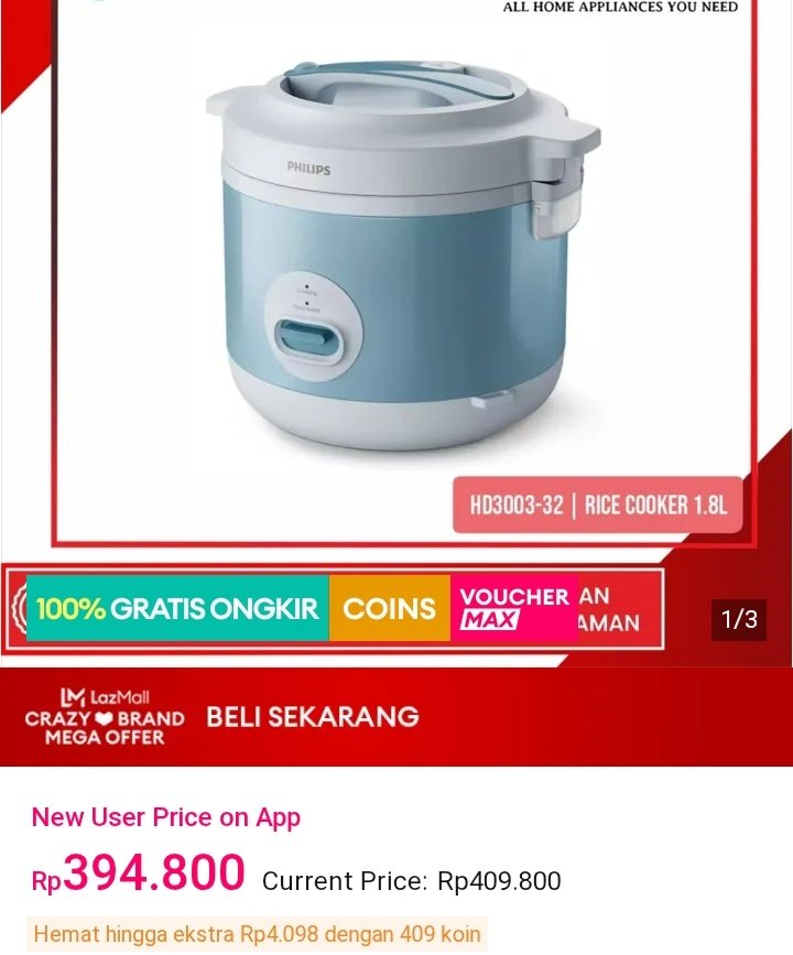 Simincandil's tweet photo. Lazada memang top
Barang Elektronik Wajib Beli
lazada 6.6 super wow sale, voucher bonus s.d. 66 juta, crazy brand mega offer s.d. 95%, lazMall 100% original
https://t.co/JVCgU6lOJi… https://t.co/8T9sP5dVRK